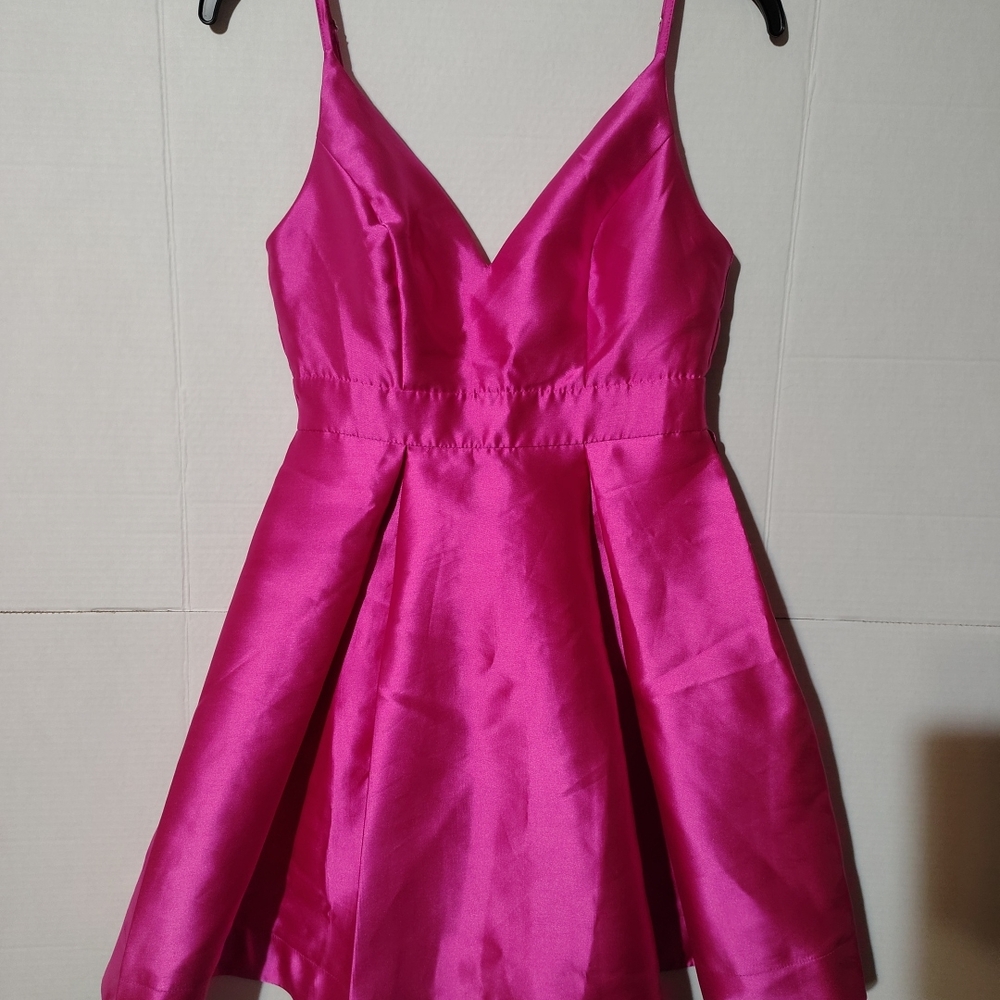 Forever 21 Vibrant Pink Midi Dress